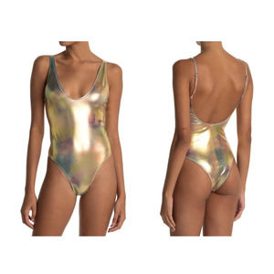 NWT Bound By Bound-Eye Metallic One-Piece Swimsuit